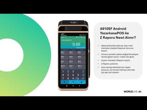 A910SF Android YazarkasaPOS ile Z Raporu Nasıl Alınır?