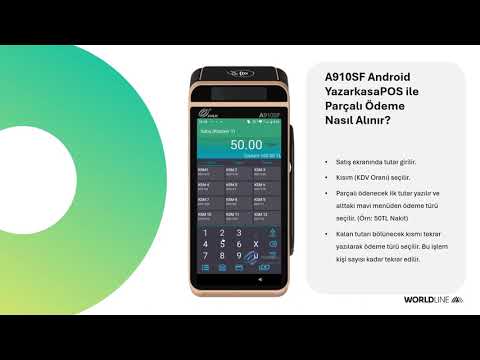 A910SF Android YazarkasaPOS ile Parçalı Ödeme Nasıl Yapılır?