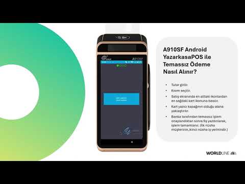 A910SF Android YazarkasaPOS ile Temassız Ödeme Nasıl Alınır?