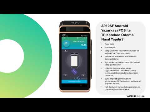 A910SF Android YazarkasaPOS ile TR Karekod (Pinpad) Ödeme Nasıl Yapılır?